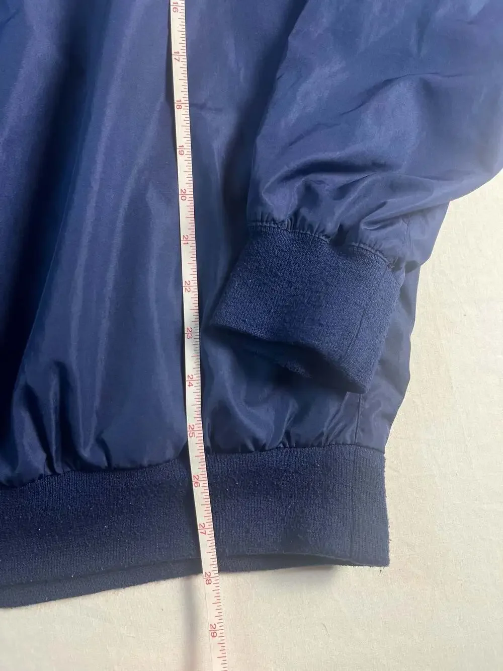 Vintage Polo Golf Ralph Lauren Men's Navy Blue Crest Pullover Windbreaker Jacket